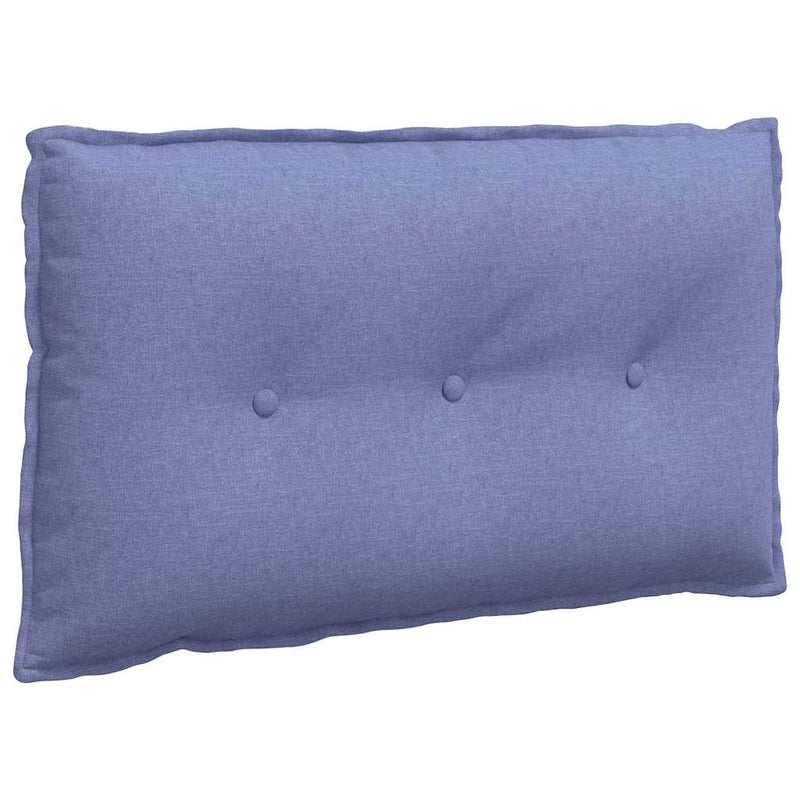 Load image into Gallery viewer, Vidaxl rugkussen jeans blauw 80 x 19 x 50 cm stof