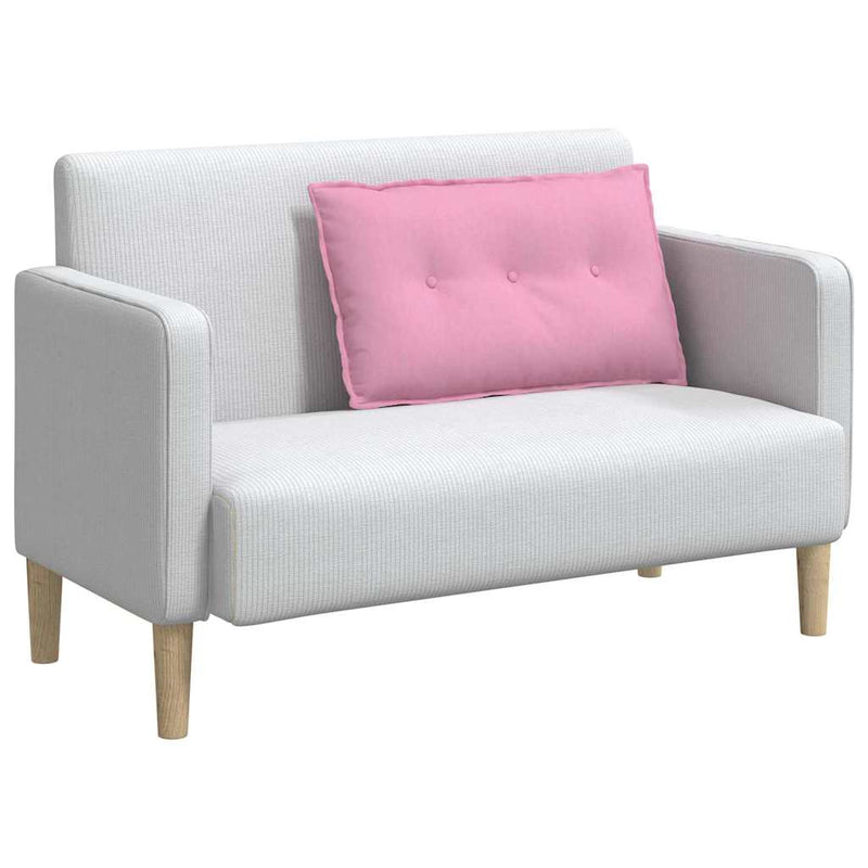 Load image into Gallery viewer, Vidaxl rugkussen roze 80 x 19 x 50 cm stof