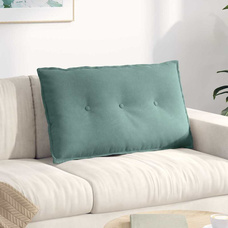Load image into Gallery viewer, Vidaxl rugkussen zeegroen 80 x 50 cm cordstof