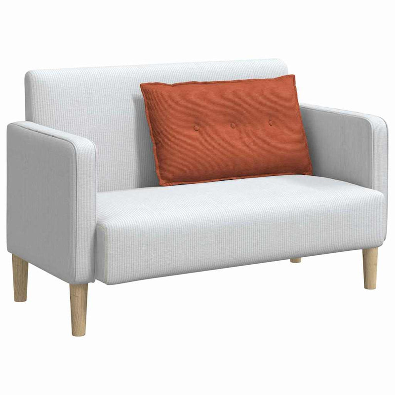 Load image into Gallery viewer, Vidaxl rugkussen rood-oranje 80 x 50 cm cordstof