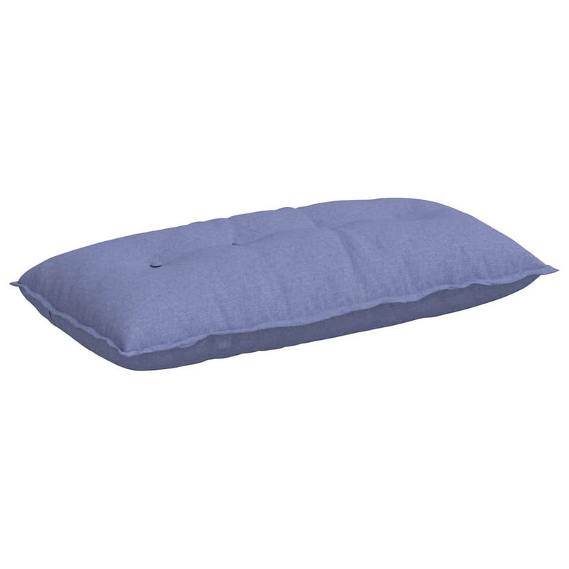 Load image into Gallery viewer, Vidaxl rugkussen jeans blauw 100 x 19 x 50 cm stof