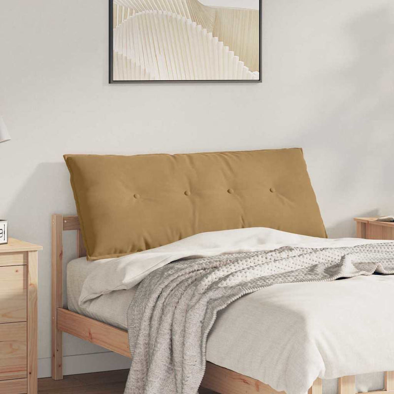 Load image into Gallery viewer, Vidaxl rugkussen bruin 120 x 50 cm cordstof