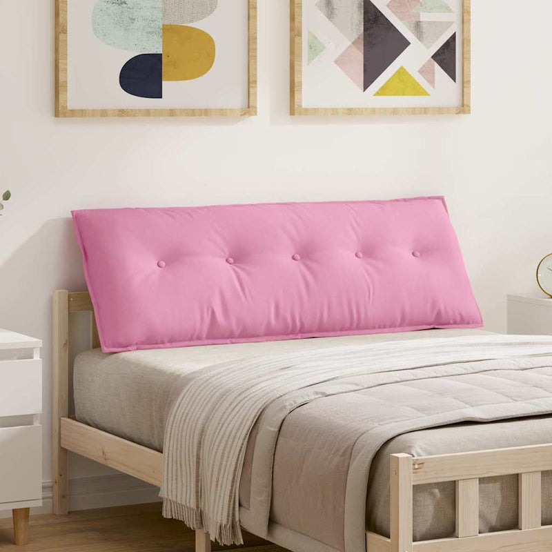 Load image into Gallery viewer, Vidaxl rugkussen roze 140 x 19 x 50 cm stof