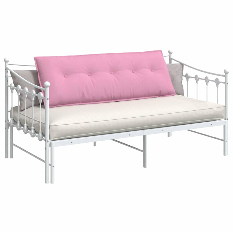 Load image into Gallery viewer, Vidaxl rugkussen roze 140 x 19 x 50 cm stof