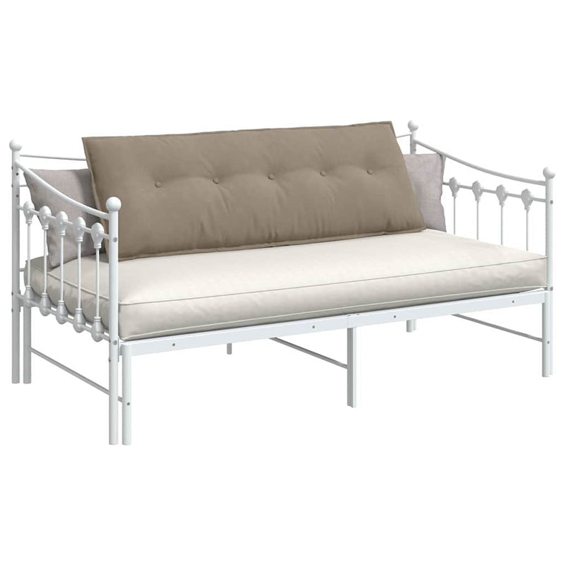 Load image into Gallery viewer, Vidaxl rugkussen taupe 140 x 50 cm microvezel stof