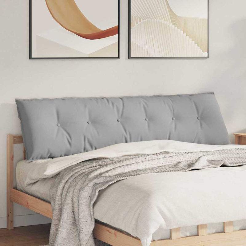 Load image into Gallery viewer, Vidaxl rugkussen wolkengrijs 180 x 19 x 50 cm stof