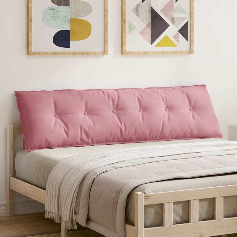 Load image into Gallery viewer, Vidaxl rugkussen roze 180 x 50 cm cordstof
