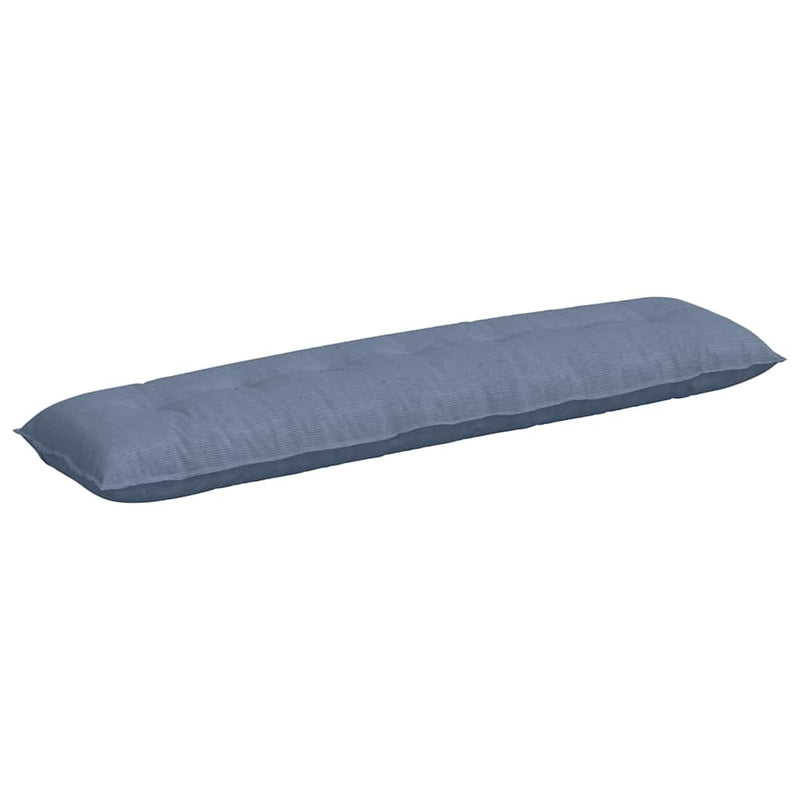 Load image into Gallery viewer, Vidaxl rugkussen blauw 200 x 50 cm cordstof
