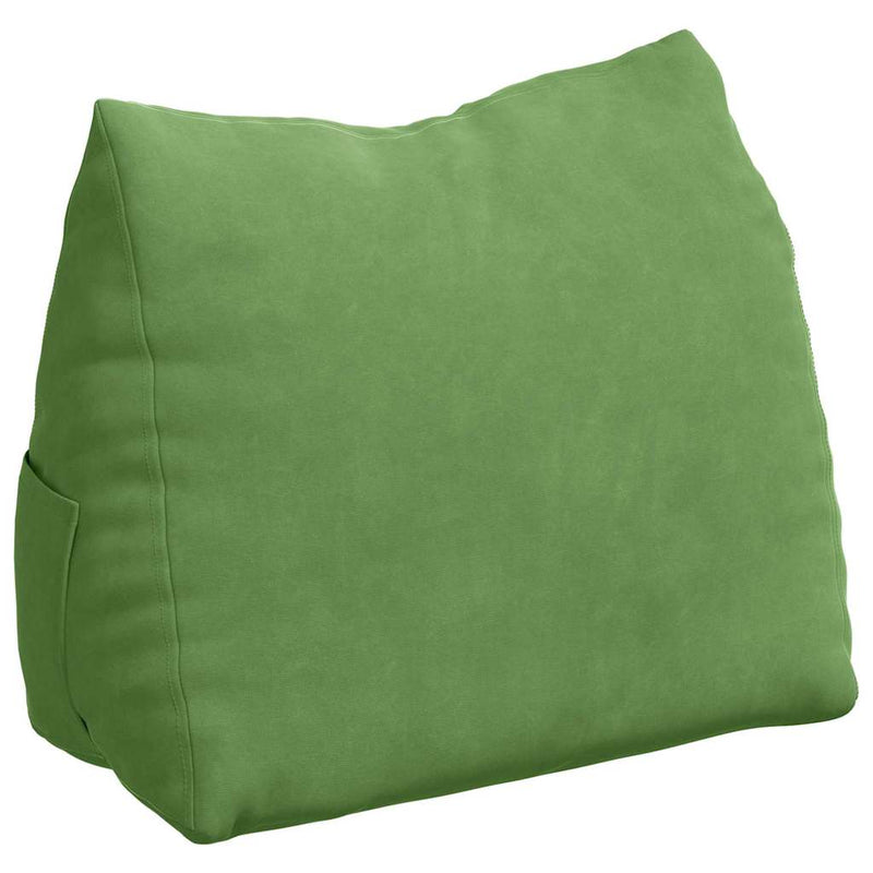 Load image into Gallery viewer, Vidaxl rugkussen lichtgroen 45 x 20 x 35 cm cordstof