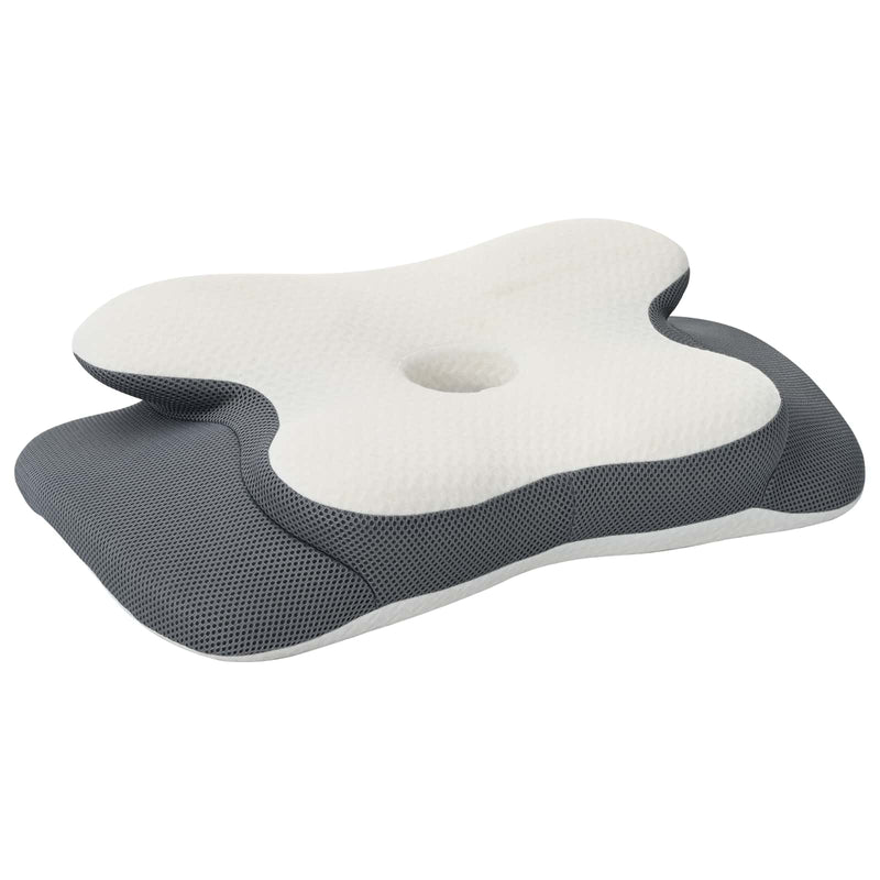 Load image into Gallery viewer, Vidaxl halskussen met kussen wit 58 x 37,5 x 12 cm polyester