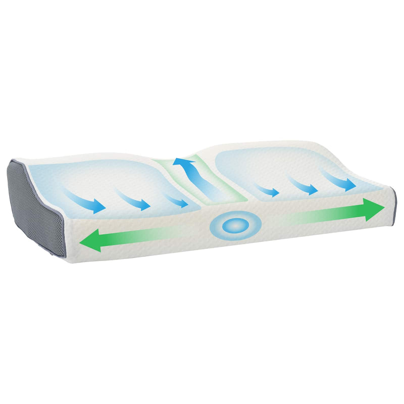 Load image into Gallery viewer, Vidaxl hoofdkussen met kussen wit 60 x 34 x 11 cm polyester