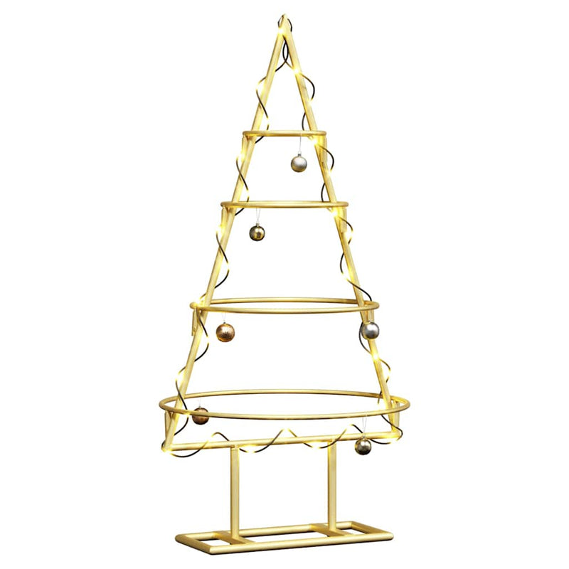 Load image into Gallery viewer, Vidaxl metalen kerstboom met standaard goud 60 cm poedergecoat staal