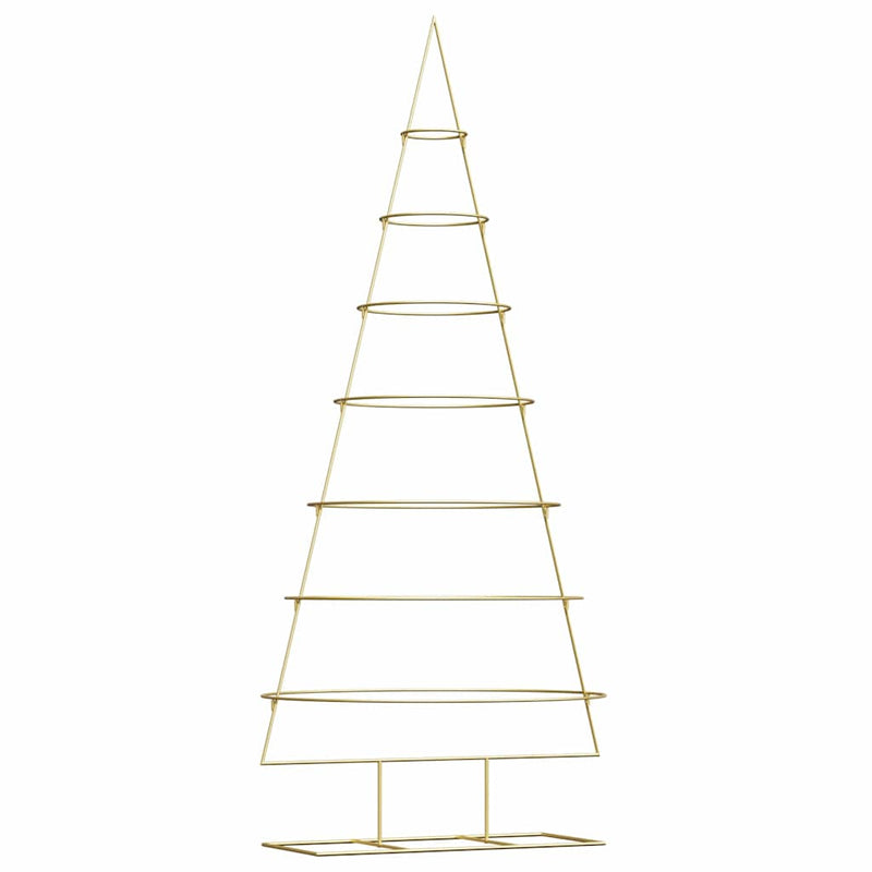 Load image into Gallery viewer, Vidaxl metalen kerstboom met standaard goud 209 cm poedergecoat staal