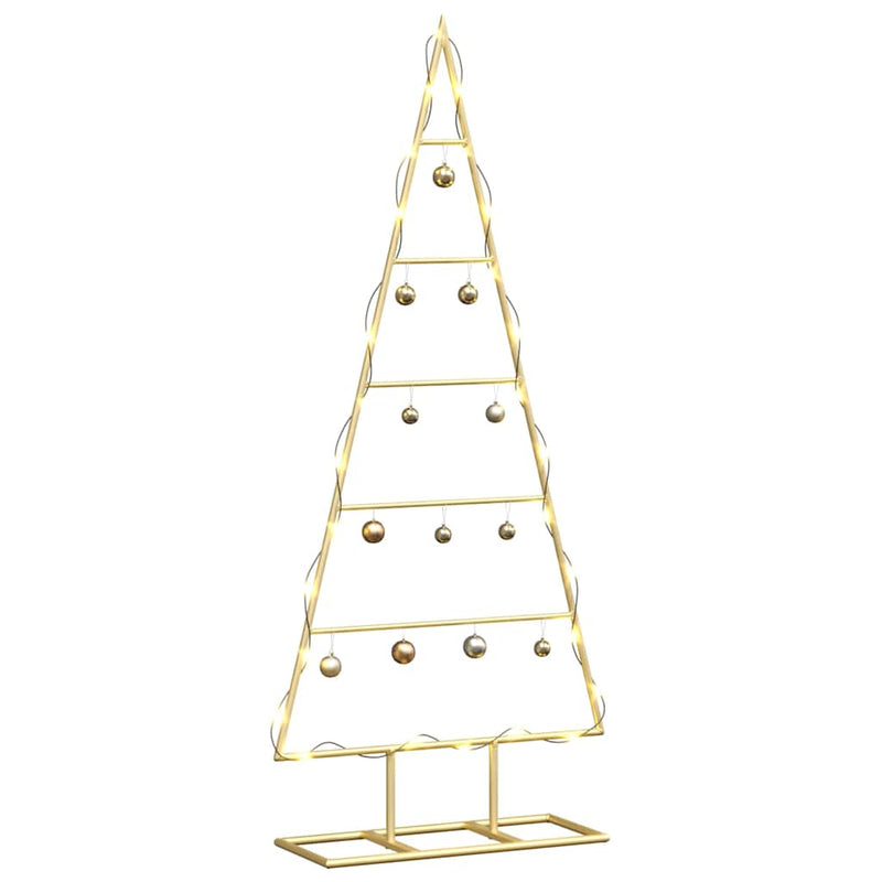 Load image into Gallery viewer, Vidaxl metalen kerstboom met standaard goud 90 cm poedergecoat staal