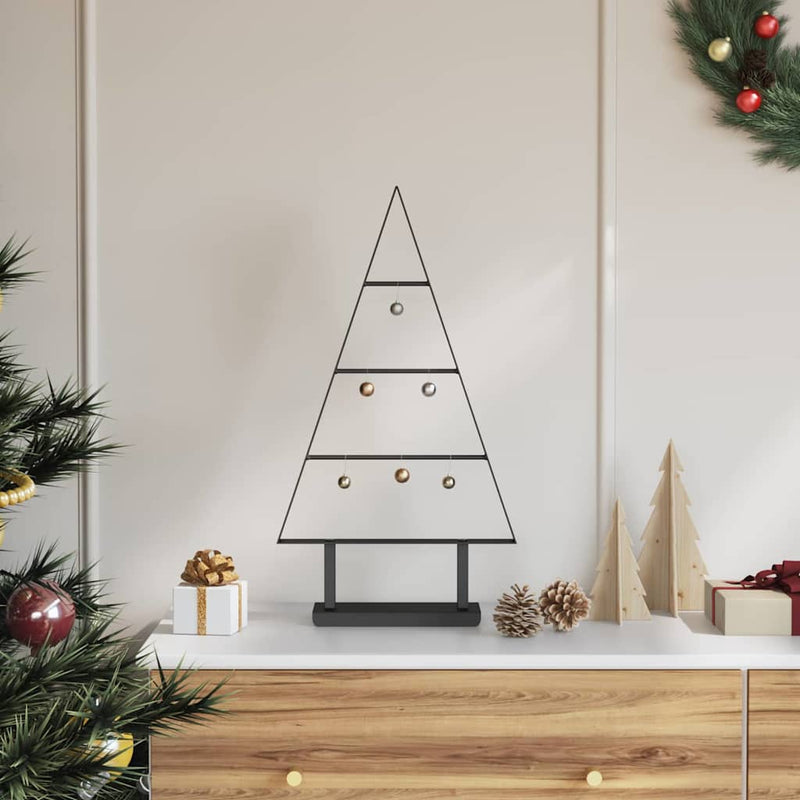 Load image into Gallery viewer, Vidaxl metalen kerstboom met standaard zwart 60 cm staal