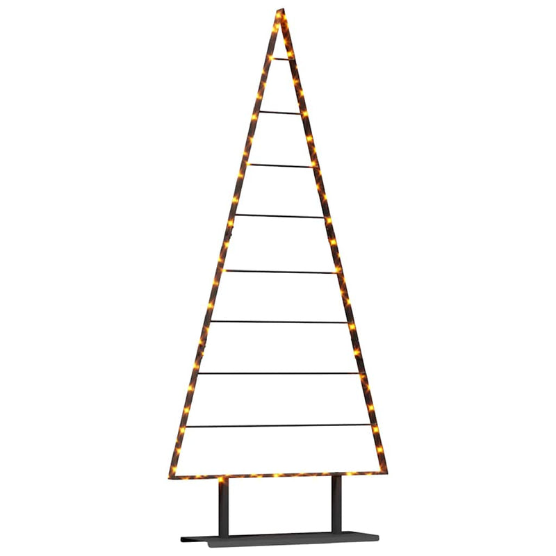 Load image into Gallery viewer, Vidaxl metalen kerstboom met standaard zwart 180 cm staal