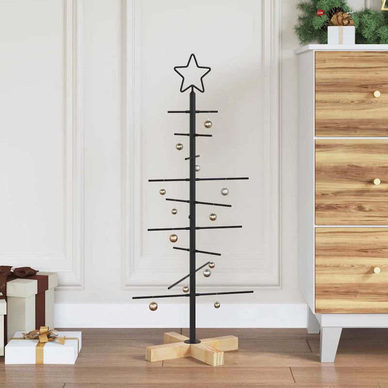 Load image into Gallery viewer, Vidaxl metalen kerstboom met standaard zwart 89 cm poedergecoat staal