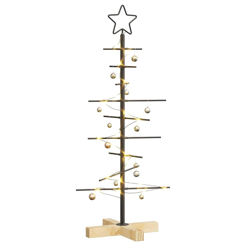 Load image into Gallery viewer, Vidaxl metalen kerstboom met standaard zwart 89 cm poedergecoat staal