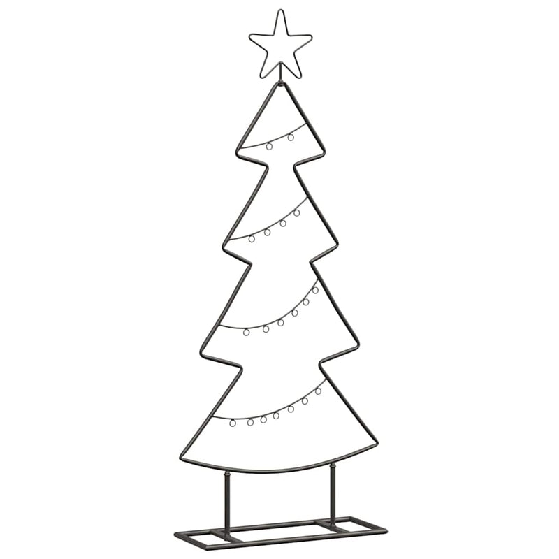 Load image into Gallery viewer, Vidaxl metalen kerstboom met standaard zwart 90,5 cm staal