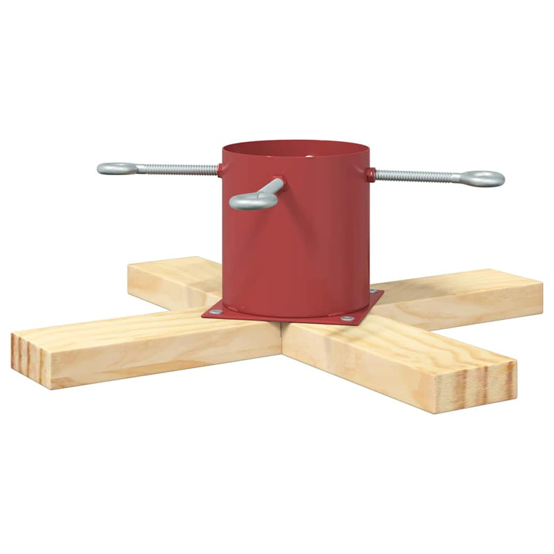 Load image into Gallery viewer, Vidaxl kerstboomstandaard 1.73 rood 50 x 50 x 16 cm massief grenenhout