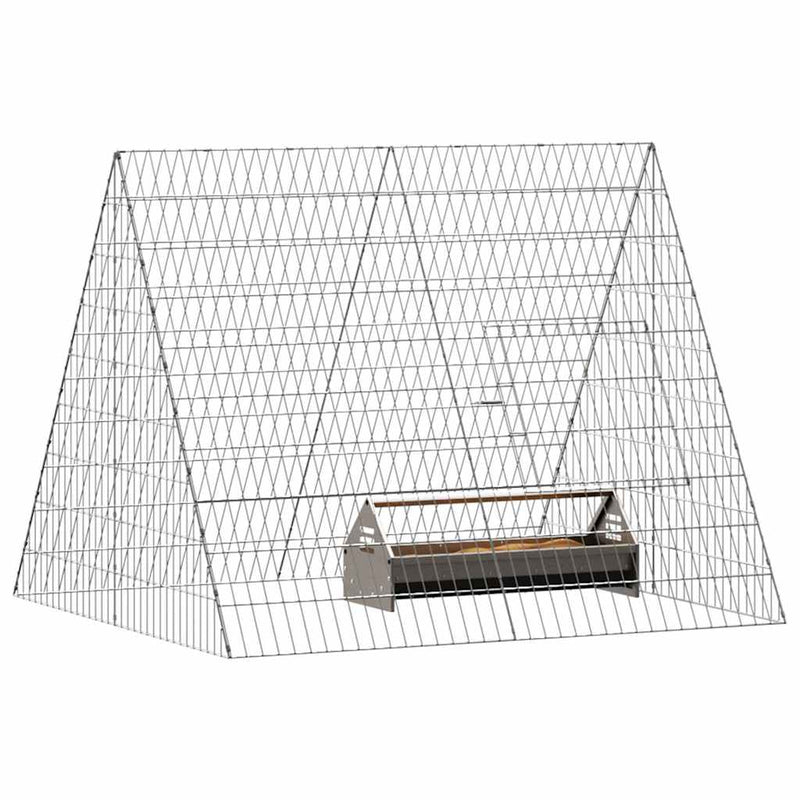 Load image into Gallery viewer, Vidaxl kippenhok zilver 110 x 100 x 85 cm gegalvaniseerd staal