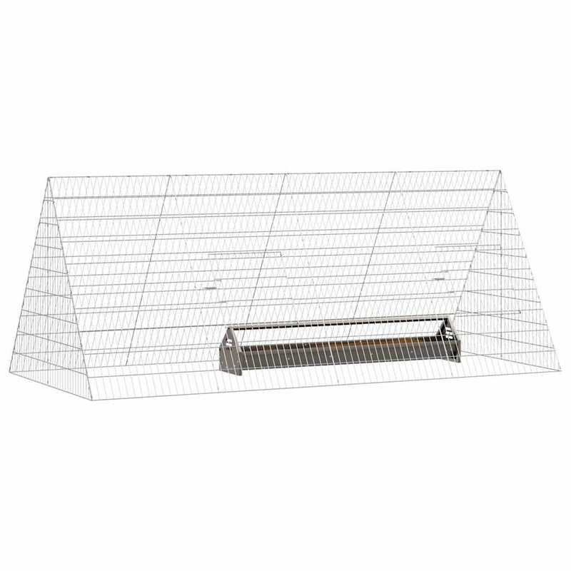 Load image into Gallery viewer, Vidaxl kippenhok zilver 215 x 100 x 85 cm gegalvaniseerd staal
