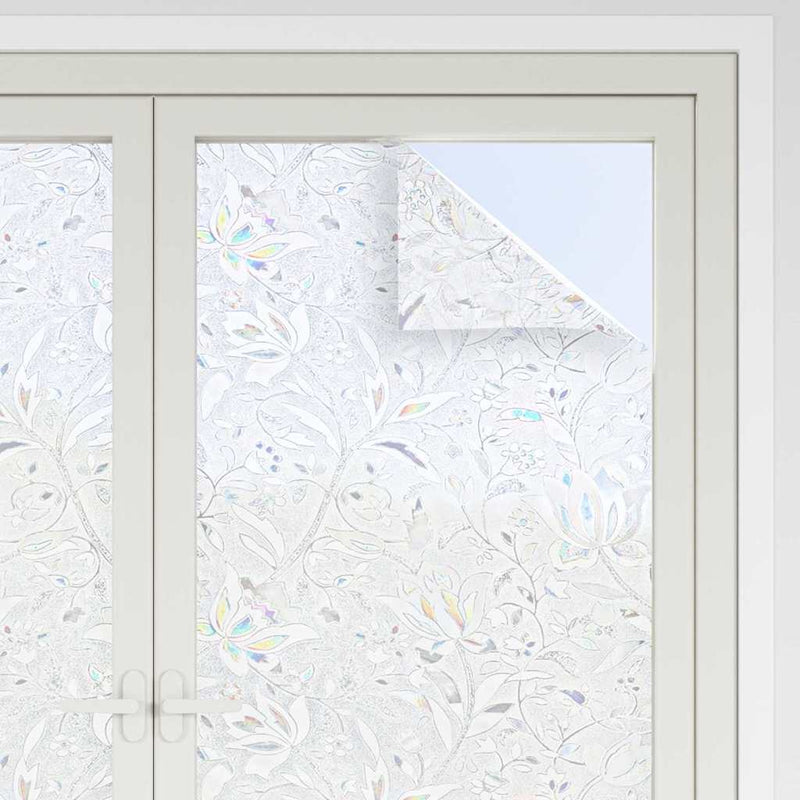 Load image into Gallery viewer, Vidaxl statistisch raamfoli bloemen patroon 45 x 500 cm pvc