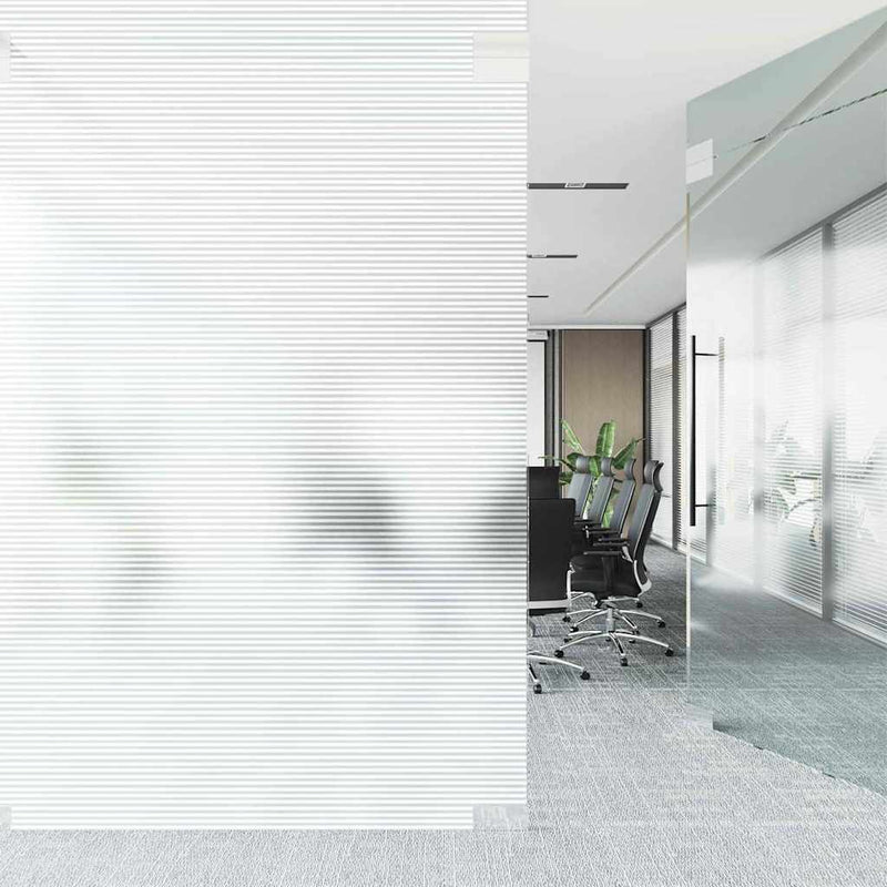 Load image into Gallery viewer, Vidaxl zelfklevende raamfolie gesatineerde strepen 45 x 2000 cm pvc
