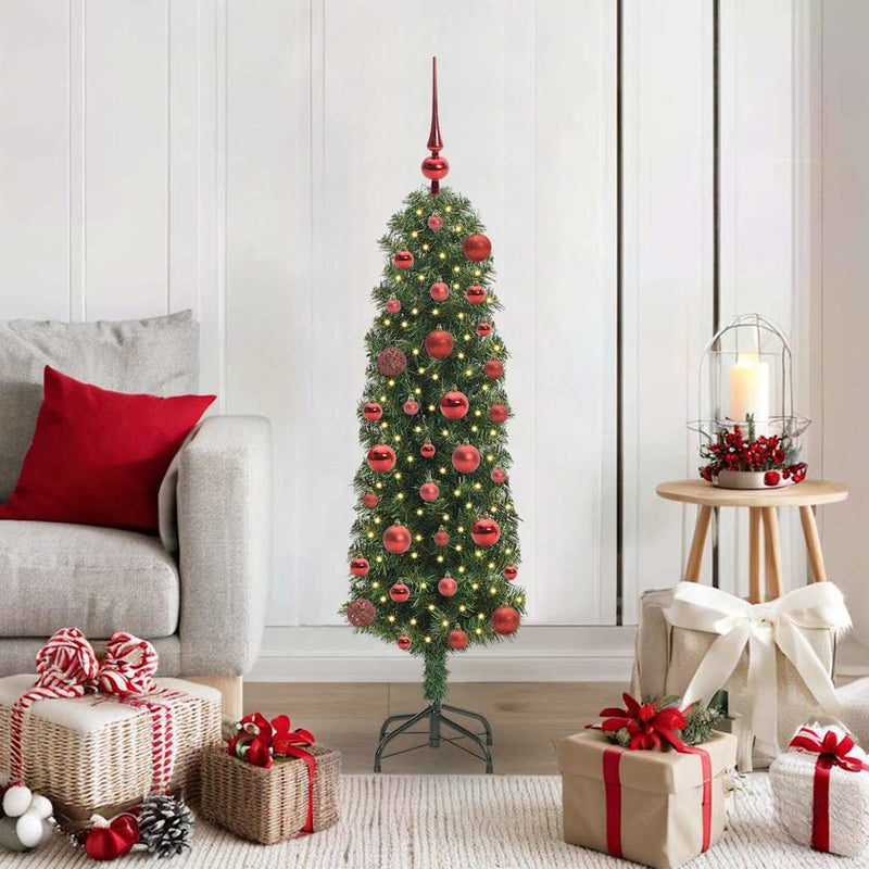 Load image into Gallery viewer, Vidaxl kunstkerstboom groen 120 cm pvc en staal en kunststof