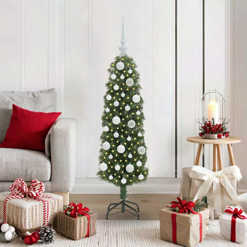 Load image into Gallery viewer, Vidaxl kunstkerstboom groen 120 cm pvc en staal en kunststof