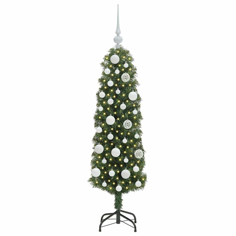 Load image into Gallery viewer, Vidaxl kunstkerstboom groen 120 cm pvc en staal en kunststof