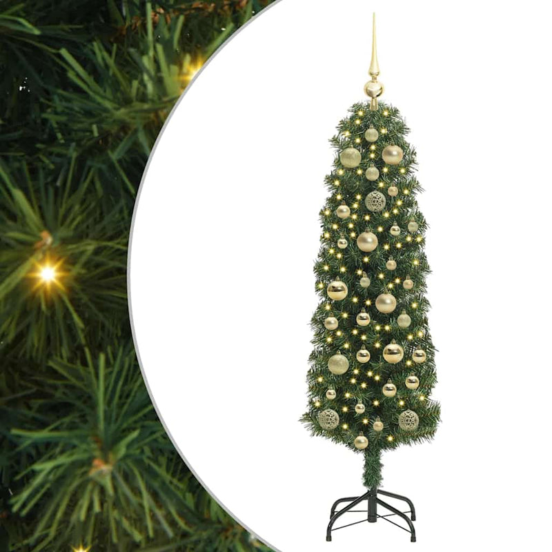 Load image into Gallery viewer, Vidaxl kunstkerstboom groen 120 cm pvc en staal en kunststof