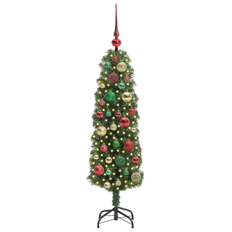 Load image into Gallery viewer, Vidaxl kunstkerstboom groen 120 cm pvc en staal en kunststof