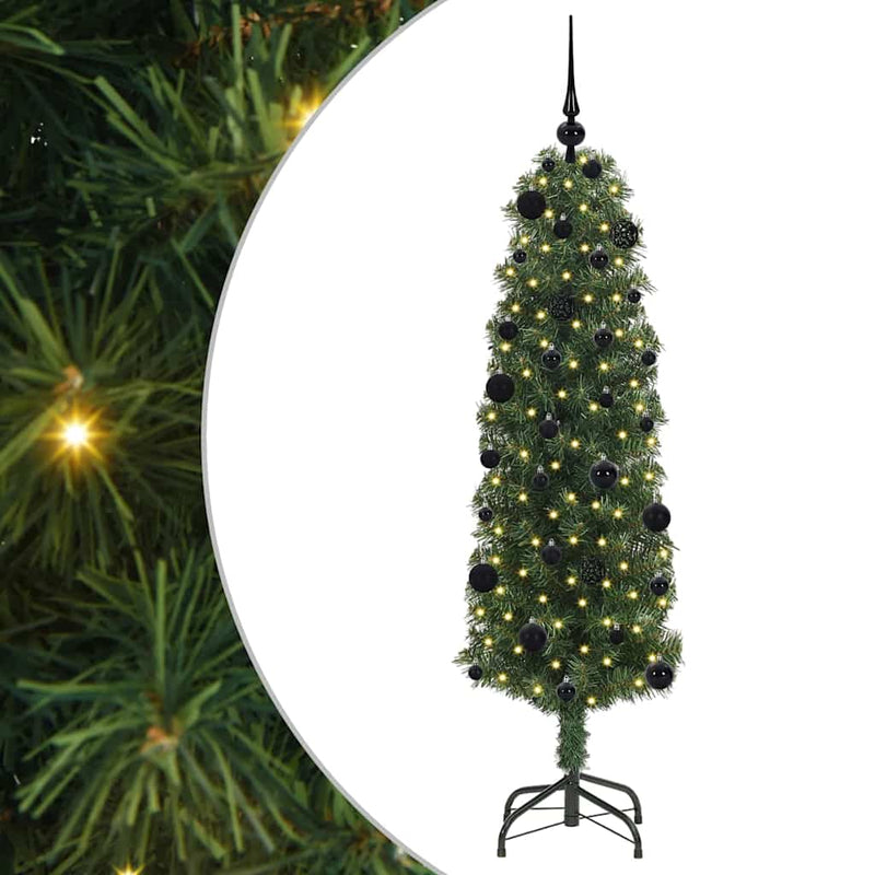 Load image into Gallery viewer, Vidaxl kunstkerstboom groen 150 cm pvc en staal en kunststof