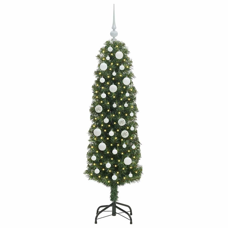 Load image into Gallery viewer, Vidaxl kunstkerstboom groen 150 cm pvc en staal en kunststof