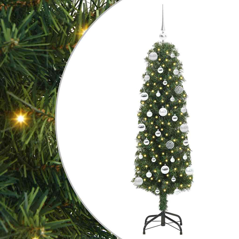 Load image into Gallery viewer, Vidaxl kunstkerstboom groen 150 cm pvc en staal en kunststof