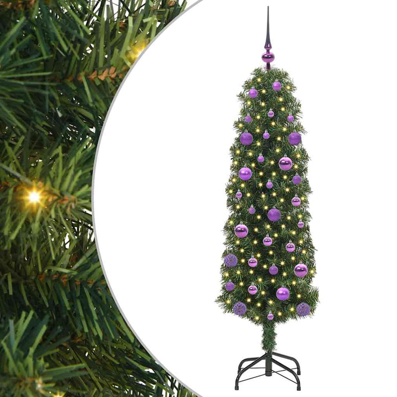 Load image into Gallery viewer, Vidaxl kunstkerstboom groen 150 cm pvc en staal en kunststof