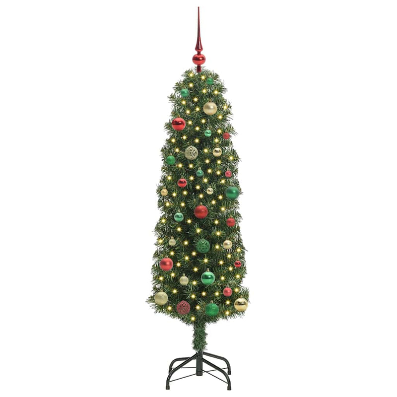 Load image into Gallery viewer, Vidaxl kunstkerstboom groen 150 cm pvc en staal en kunststof