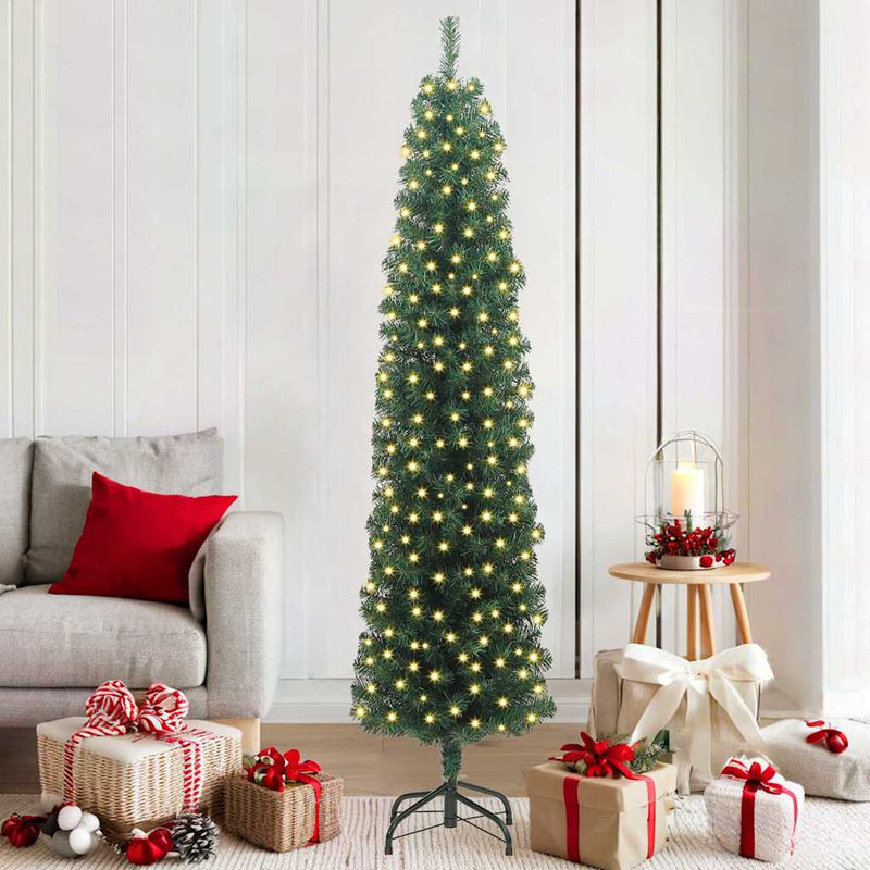 Load image into Gallery viewer, Vidaxl kunstkerstboom groen 180 cm pvc en staal en kunststof