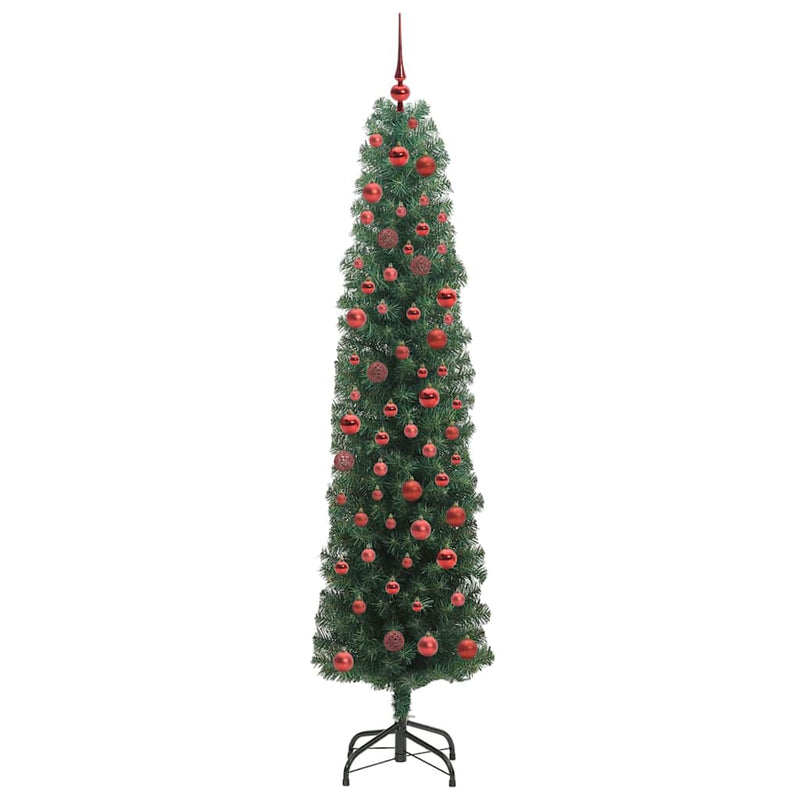 Load image into Gallery viewer, Vidaxl kunstkerstboom groen 180 cm pvc en staal en kunststof
