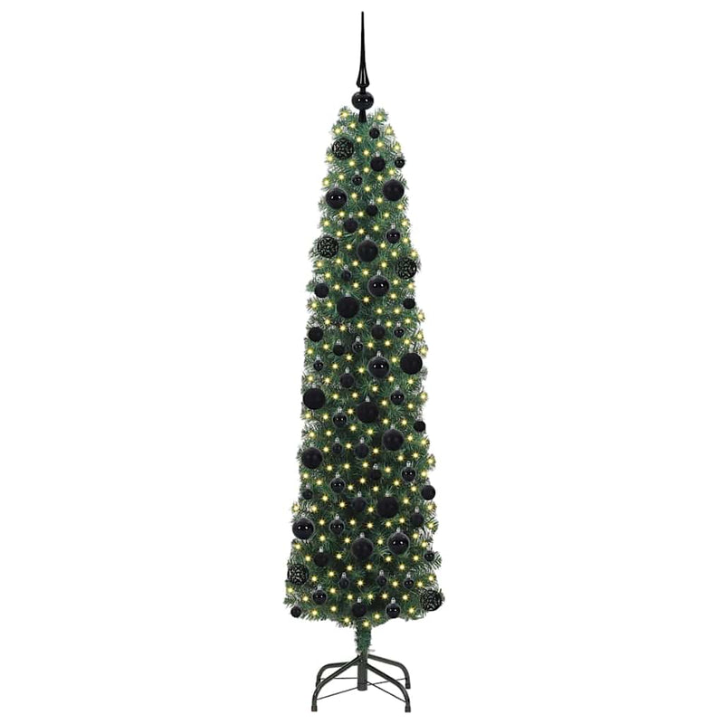 Load image into Gallery viewer, Vidaxl kunstkerstboom groen 180 cm pvc en staal en kunststof