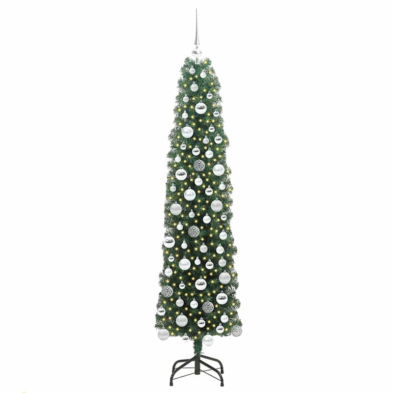 Load image into Gallery viewer, Vidaxl kunstkerstboom groen 180 cm pvc en staal en kunststof