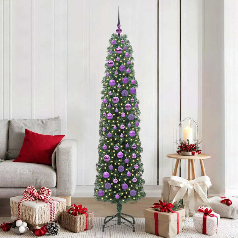 Load image into Gallery viewer, Vidaxl kunstkerstboom groen 180 cm pvc en staal en kunststof