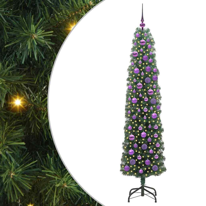 Load image into Gallery viewer, Vidaxl kunstkerstboom groen 180 cm pvc en staal en kunststof