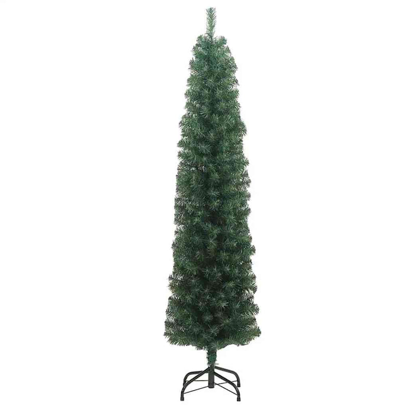 Load image into Gallery viewer, Vidaxl kunstkerstboom groen 240 cm pvc en staal en kunststof