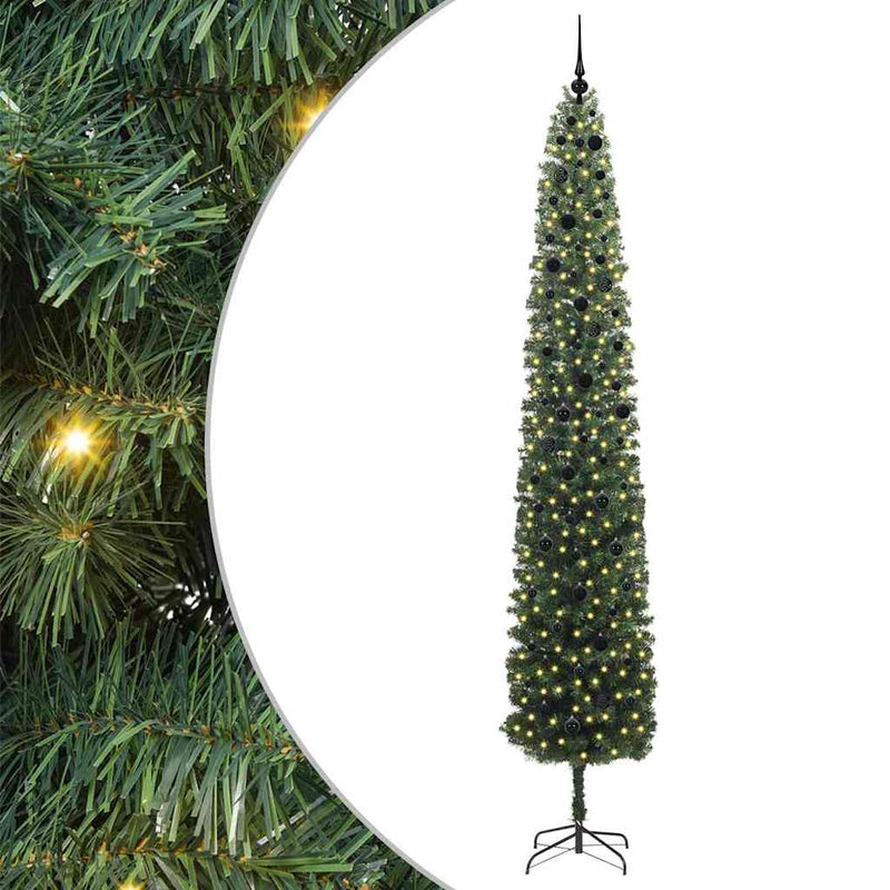 Load image into Gallery viewer, Vidaxl kunstkerstboom groen 300 cm pvc en staal en kunststof