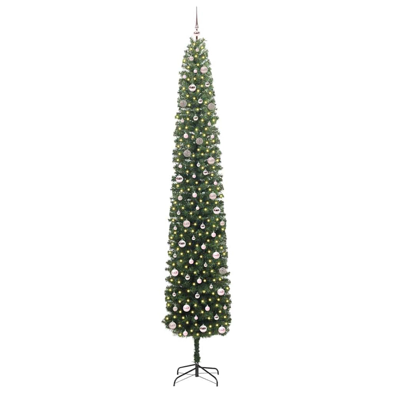 Load image into Gallery viewer, Vidaxl kunstkerstboom groen 300 cm pvc en staal en kunststof