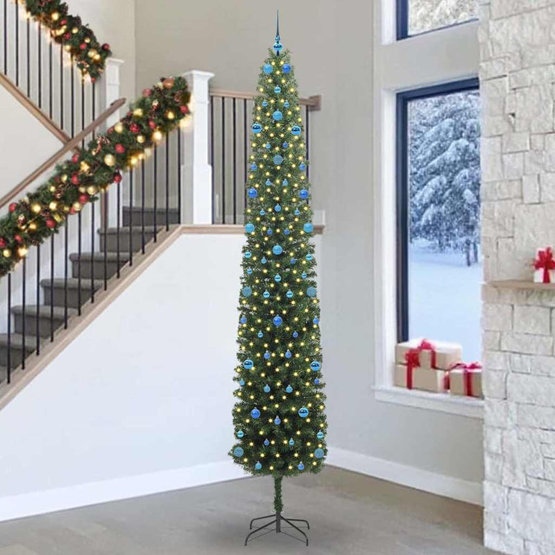 Load image into Gallery viewer, Vidaxl kunstkerstboom groen 300 cm pvc en staal en kunststof