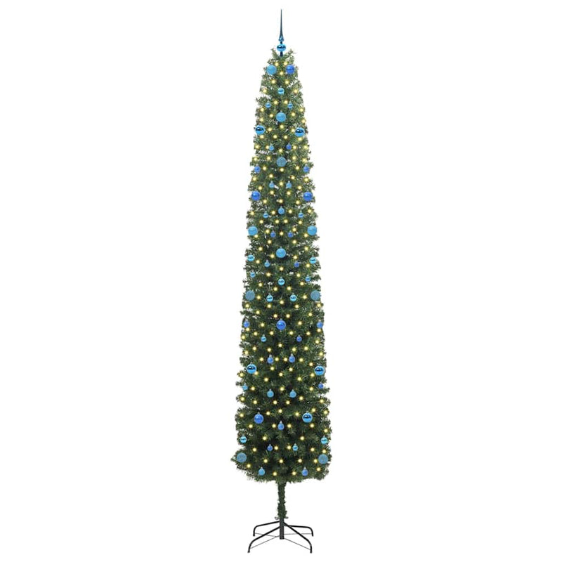 Load image into Gallery viewer, Vidaxl kunstkerstboom groen 300 cm pvc en staal en kunststof