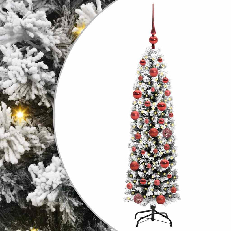 Load image into Gallery viewer, Vidaxl kunstkerstboom groen 150 cm pvc en staal en kunststof